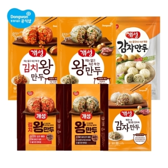 [SP]동원 개성 왕만두 2.1kg x 1개 + 왕만두 1.2kg x 1개/김치왕만두/감자만두