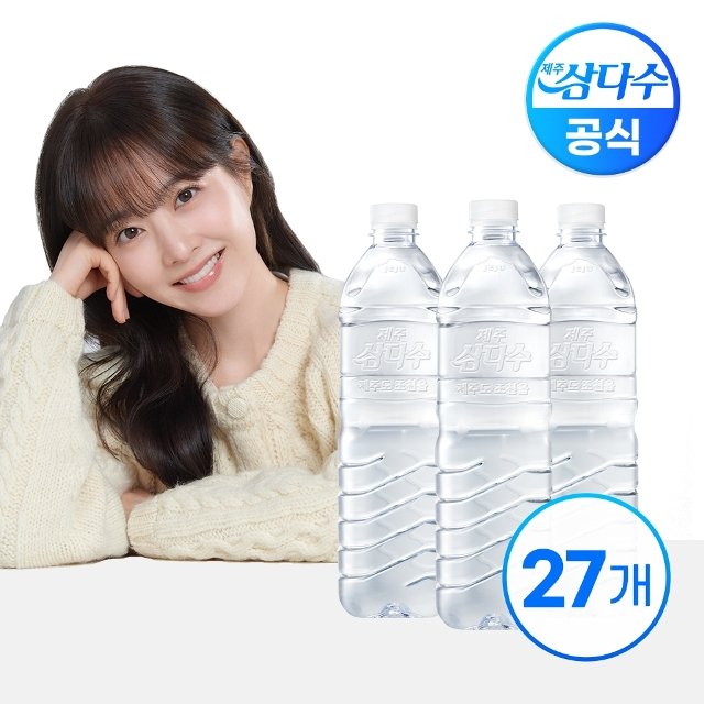 (G)제주 삼다수 그린 무라벨 1L X 27병
