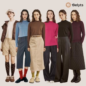 [단독방송] 벨리츠 26FW 양면 소프트 기모 티셔츠 6종, 여성