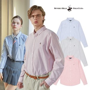[프리미엄] 비버리힐즈폴로클럽 UNISEX 클래식 스트라이프셔츠 3종, 남녀공용