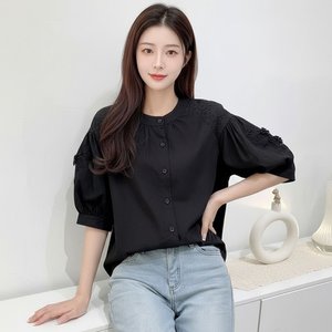 [플로레센스]쿠르쿠펀칭레이스블라우스2종