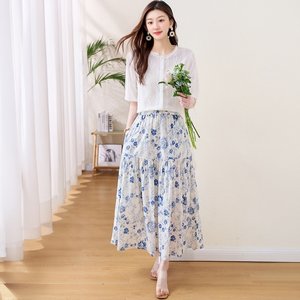쉐바 라비엔 자수셔츠+스커트