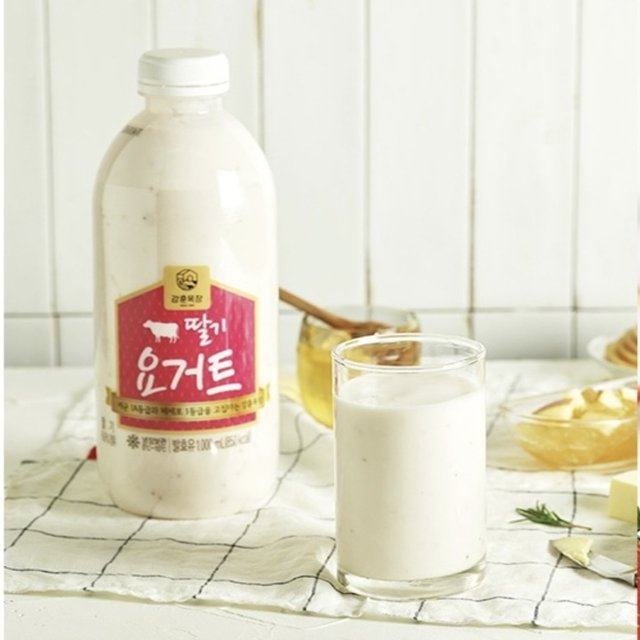 강훈목장 수제요거트 1000ml 맛별세트(플레인+딸기+블루베리) [원산지:국산(경상북도 구미시)]