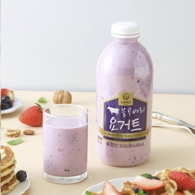 강훈목장 수제요거트 1000ml 맛별세트(플레인+딸기+블루베리) [원산지:국산(경상북도 구미시)]