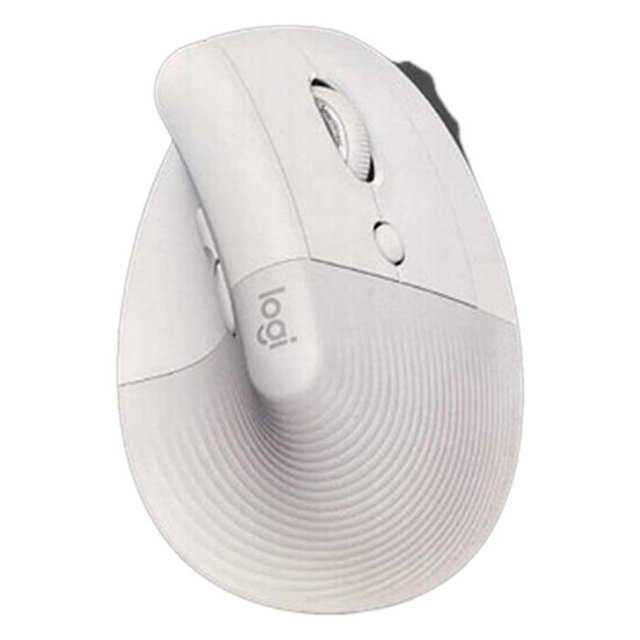 로지텍 리프트 버티컬 인체공학 사무용 무선 마우스 페일그레이