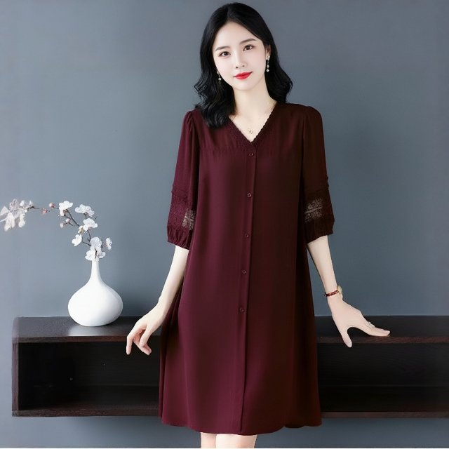 [비니브] 마인스 7부소매 원피스 2종