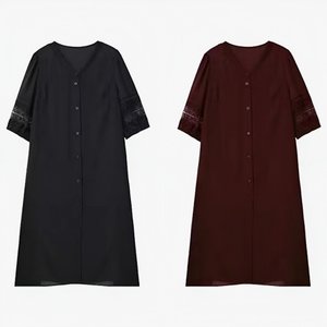 [비니브] 마인스 7부소매 원피스 2종