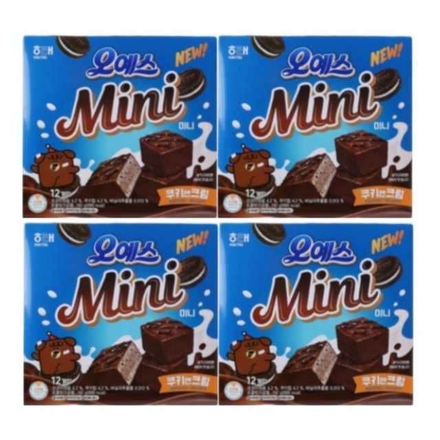 해태제과 오예스 미니 쿠키앤크림 192g 4개