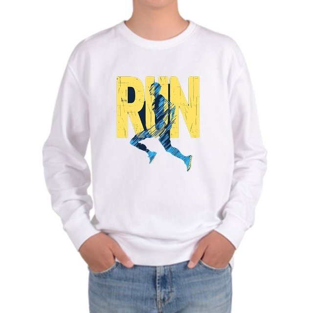 맨투맨 전사이즈 런닝동호회 달리기 RUN (WFILF2O)