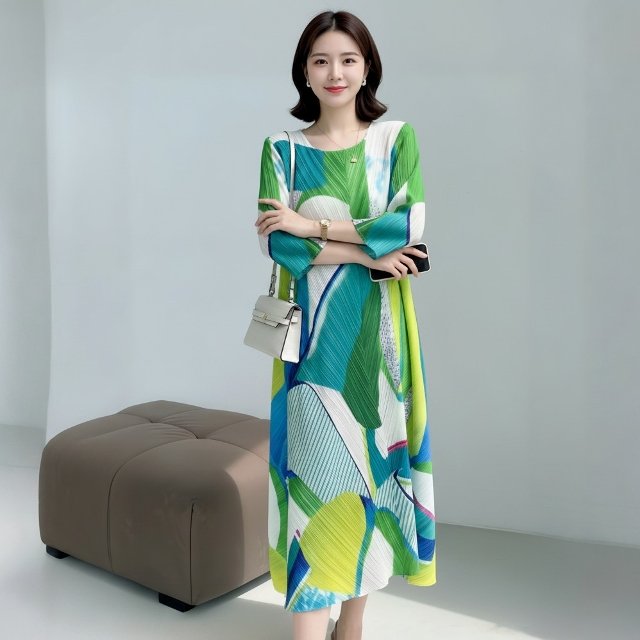 [엘드마마] 오마츠 주름 원피스