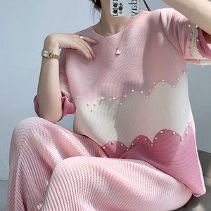 [엘드마마] 펄장식 주름 블라우스