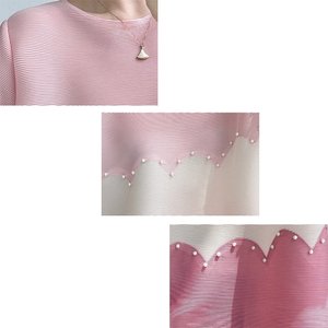 [엘드마마] 펄장식 주름 블라우스