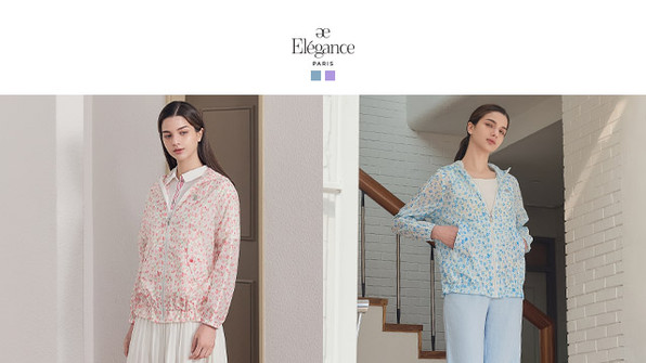 [Ellegance paris] 엘레강스파리스 26SS 에어 메시 윈드재킷 1종, 여성