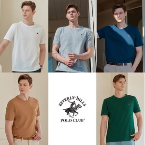 [최저가] 비버리힐즈폴로클럽 남녀 반팔 티셔츠 5종 SET