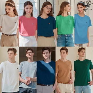 [최저가] 비버리힐즈폴로클럽 남녀 반팔 티셔츠 5종 SET