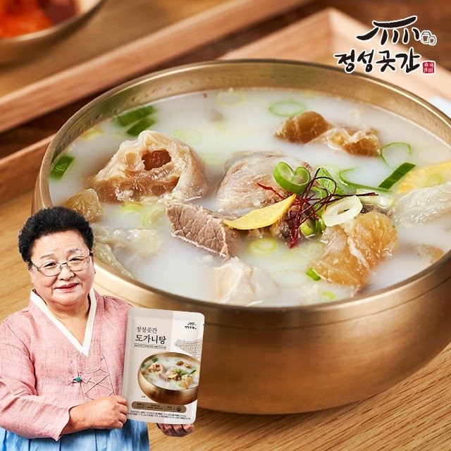 [방송에서만 1팩 더!] 정성곳간 강순의 도가니탕 800g × 10팩 + 800g × 1팩 (총 11팩)