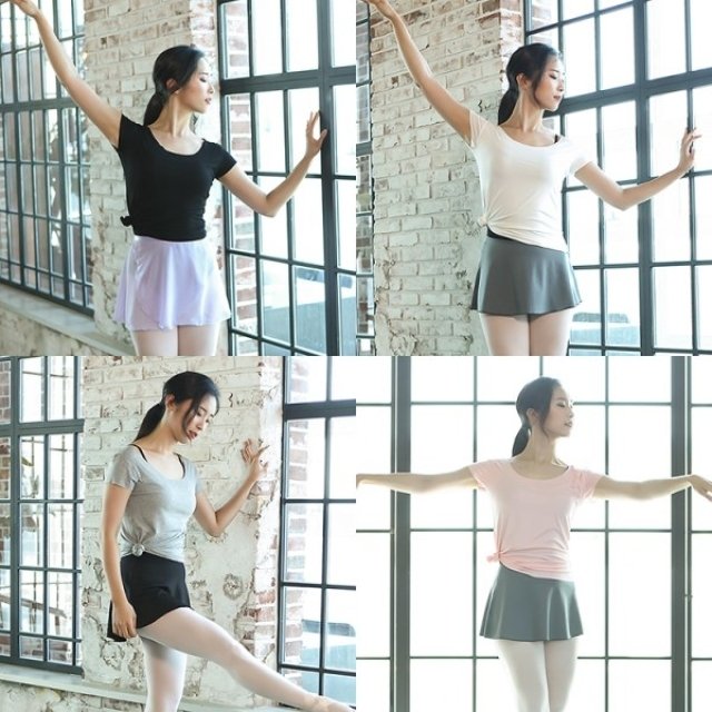 [벨라걸스]발레복 성인 주니어 발레 댄스 무용 요가 필라테스 상의 베이직 티셔츠 드_P323735261