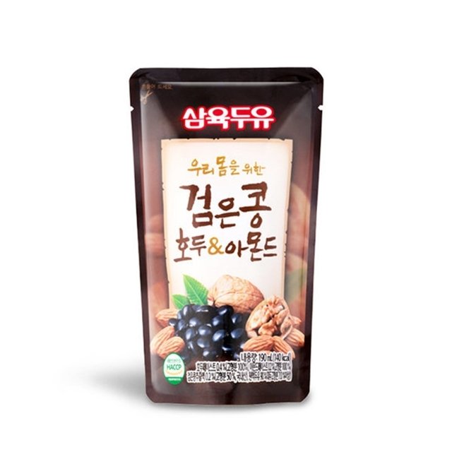 삼육두유 검은콩 호두 아몬드 파우치 두유 팩 190ml 60개