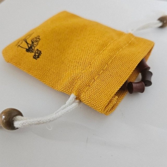 연꽃 염주주머니 파우치 스트링 가방 불교용품 (WFH6GPV)