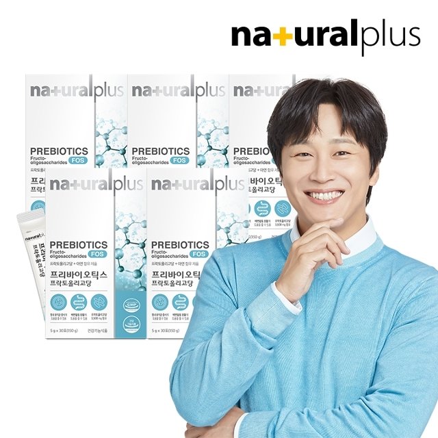 [내츄럴플러스] 프리바이오틱스 프락토올리고당 FOS 아연 5박스 5개월분 / 3500mg