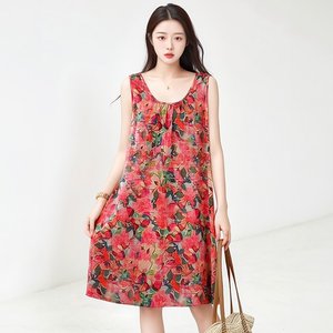 [헬리꽁땡] 잔꽃 인견 원피스 3종