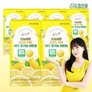 드림이음 오늘레몬 100 착즙 NFC 유기농 레몬즙 레몬수 15포 x 6박스