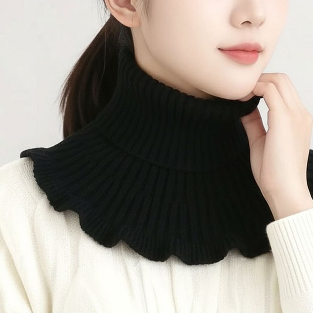 [플로레센스] 니트 프릴 목폴라 4종세트