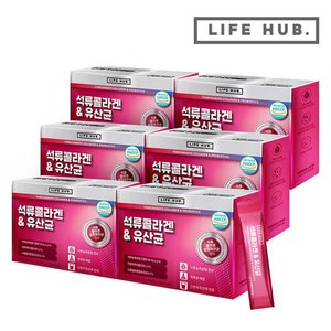 라이프허브 석류콜라겐 유산균 6세트(2g x 180포) 6개월분