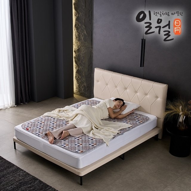 [일월] 체크하우스 초절전 워셔블 온열 전기매트 더블+더블