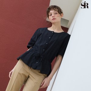 26SS 세라 자수 아일렛 블라우스 3종