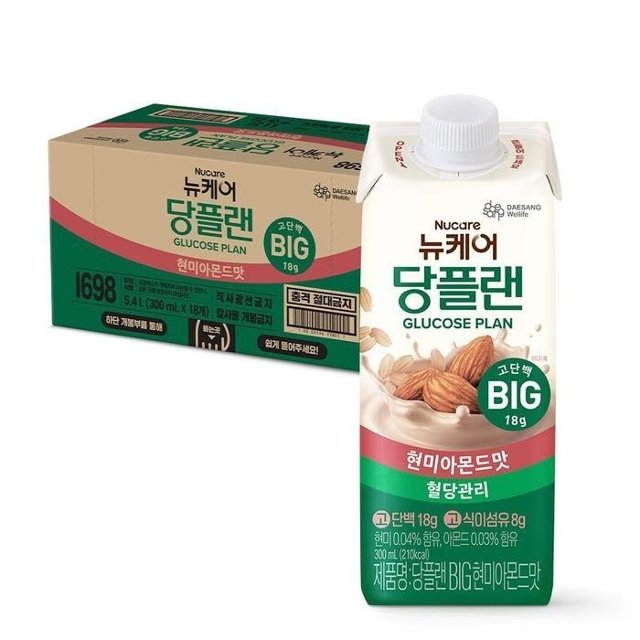 당플랜 BIG 현미아몬드맛 300ml (18팩)