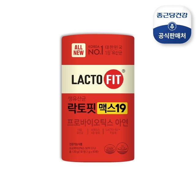 종근당건강 락토핏 맥스19 1통(2개월)