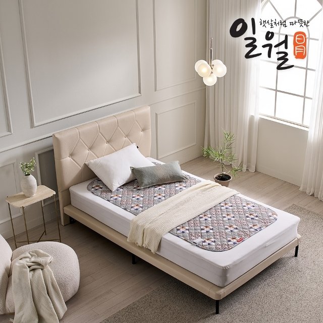 [일월] 체크하우스 초절전 워셔블 온열 전기매트 싱글