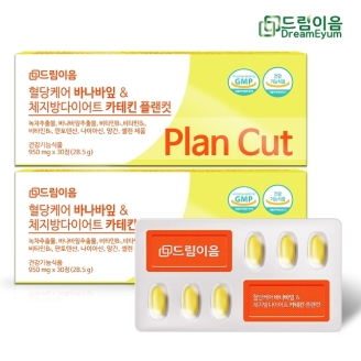 드림이음 혈당케어 바나바잎 체지방 다이어트 카테킨 플랜컷 혈당 다이어트 2개월분