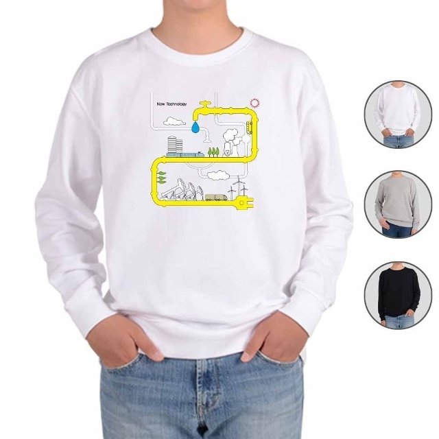 기모맨투맨 에너지 탄소중립 물부족 CARBON NEUTRAL C (WFG2HOD)