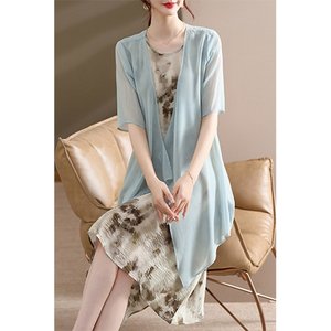 [비니브] 미타르 원피스가디건세트