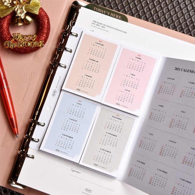 [바보사랑]2021 Calendar Memo Book (점착식 달력 메모지)