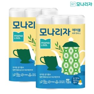 모나리자 에어볼 키친타월 150매*12롤x2팩
