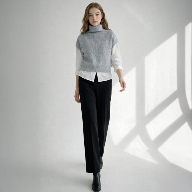 여성 허리 히든밴딩 프리미엄 헤링본 기모안감 팬츠