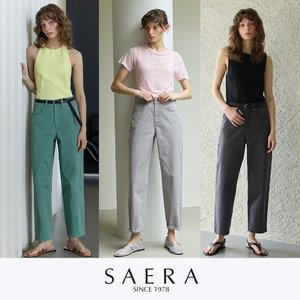 SAERA  가먼트 다잉슬랙스 1종+벨트  