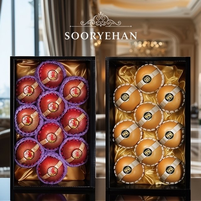 수려한 과일선물세트 풍성한1호 7kg내외(사과1박스+배1박스)