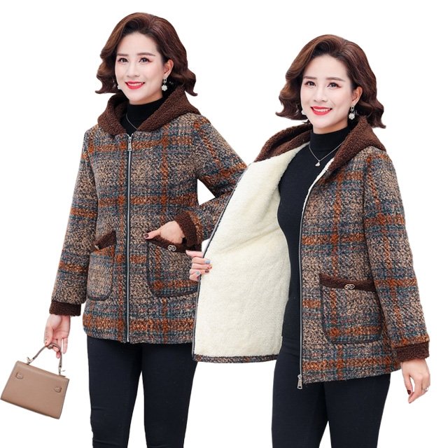 [벨로룩스]블랑체크부클집업점퍼_25995