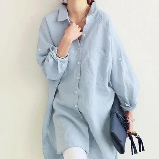 정장블라우스 코디 여자셔츠코디 블라우스 사무실 봄 (WE60296)