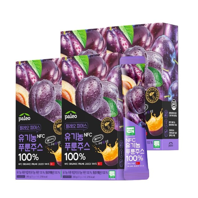 팔레오 유기농 NFC 푸룬주스100 14포 4박스 56포