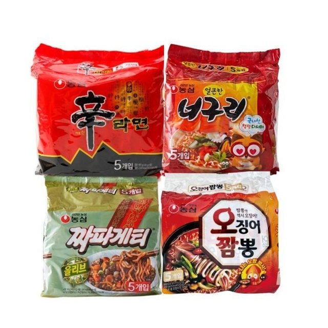 신라면 5봉+너구리 5봉+짜파게티 5봉+오징어짬뽕 5봉 (총20봉)