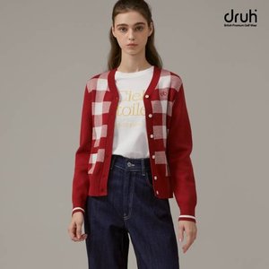 [방송에서만] druh 드루골프 24FW 최신상! 캐시라이크 가디건 2종 세트, 여성