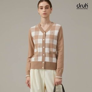 [방송에서만] druh 드루골프 24FW 최신상! 캐시라이크 가디건 2종 세트, 여성