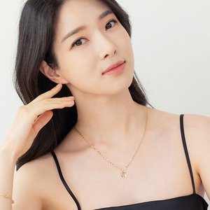 바네사베라 14K 샤인 컷팅 목걸이