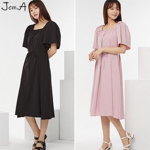 [젬마/Jem.A] 스퀘어 플레어 롱 원피스 24s