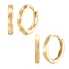 [One+One] 14K GOLD 베스트 원터치 이어링 2종 세트